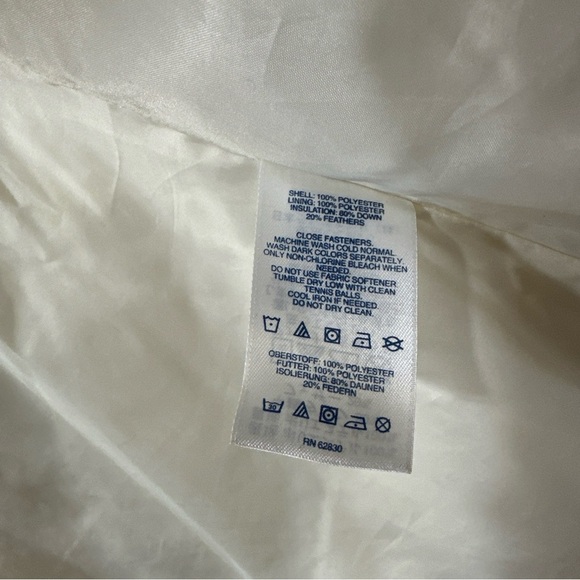 White Puffer Vest women’s large‎ lands end - Picture 6 of 7